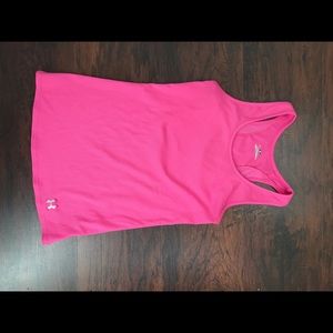 Pink under armor athletic tank